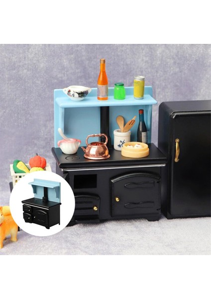 1/12 Ahşap Bebek Evi Mobilya Sobası (Yurt Dışından) fırsatları