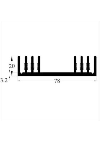 10AS Alüminyum Soğutucu - 78MM x 20MM x 50MM modelleri