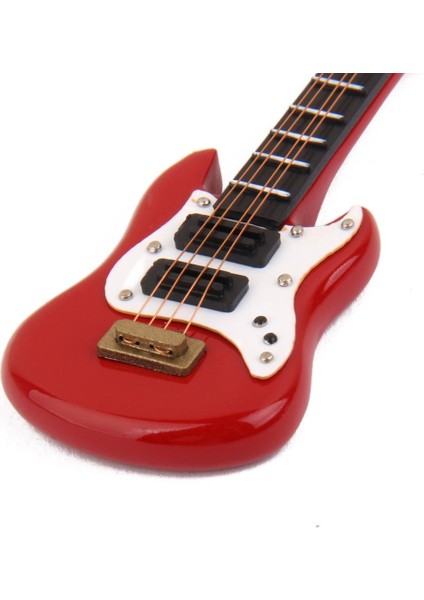 1/12 Bebek Evi Minyatür Müzik Enstrüman Kırmızı Elektro Gitar (Yurt Dışından) indirimleri
