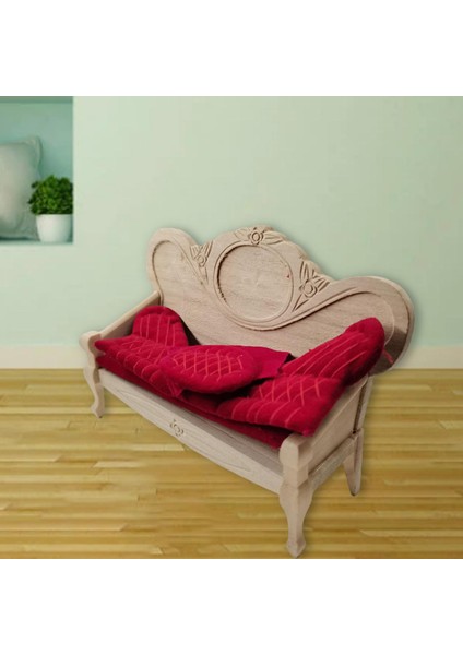 1:12 Ölçekli Bebek Evi Kanepe Model Oyuncak (Yurt Dışından)