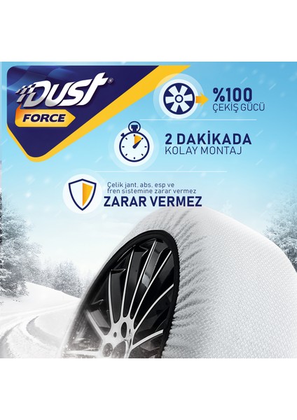 Auto Force Kar Çorabı - Kar Zinciri Muadili - Xsmall