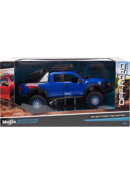 1/24 2017 Model Ford F-150 Raptor Mavi fırsatları