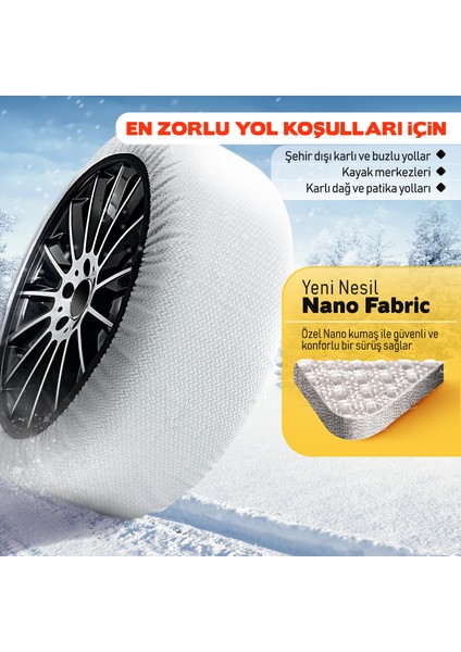 Auto Force Kar Çorabı - Kar Zinciri Muadili - Xlarge