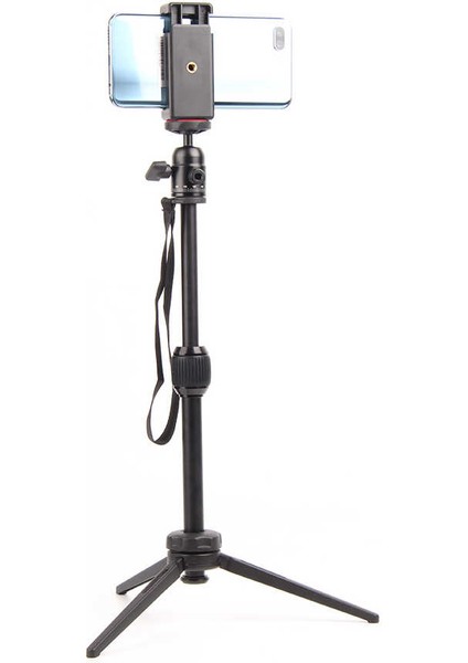 Mt-68 Profesyonel Tripod 360 Derece Dönebilen Başlık 2 Kademeli Yükseklik 39.5 cm