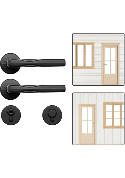 Minyatür 1: 6 Metal Kapı Kolu Kilidi Mobilya Aksesuarları (Yurt Dışından) indirimleri
