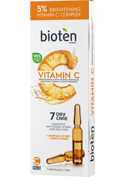 Vitamin C Aydınlatıcı & Ampuller 7 Günlük Bakım fiyatları