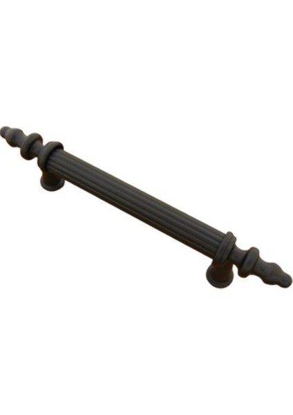 Kulp Mat Siyah 128 mm Dolap Çekmece Vestiyer Mobilya Kulpu 6 Adet