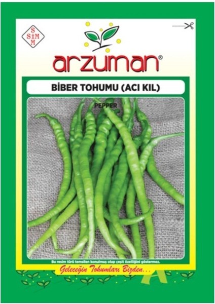 Sebze Acı Sivri Kıl Biber Tohumu