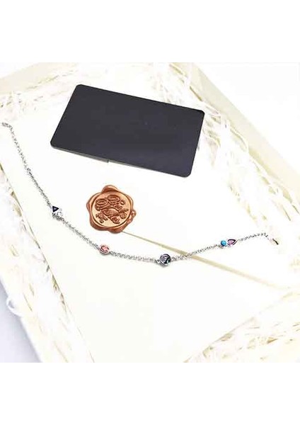 TS000828 - Renkli Asyalı Ejderha 925 Ayar Gümüş Kadın Bileklik