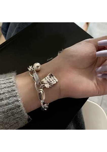 TS000834 - Aile Sadakat ve Sevgi 925 Ayar Gümüş Kadın Bileklik modelleri