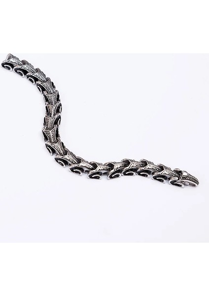 TS001450 - 316L Ejderha EN=11MM Paslanmaz Çelik Erkek Bileklik fiyatları
