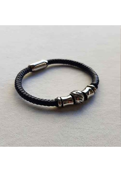 TS000840 - Gerçek Deri Deri El İşi/Tasarım Erkek Bileklik modelleri