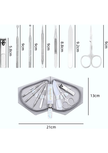 Tırnak Makası Seti 7 In1 Lik ve Sağlık Araçları Paslanmaz Çelik Tırnak Eti Makası Manikür Bakım Seti Düzeltici Etrafında Taşınabilir fırsatları