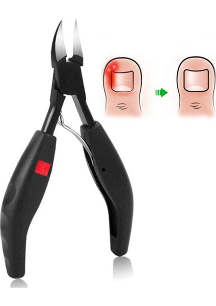 1 Adet Ayak Tırnağı Tırnak Makası Tırnak Düzeltme Batık Ayak Tırnaklarını Pense Kesiciler Ölü Deri Sökücü Paslanmaz Nail Art Aracı