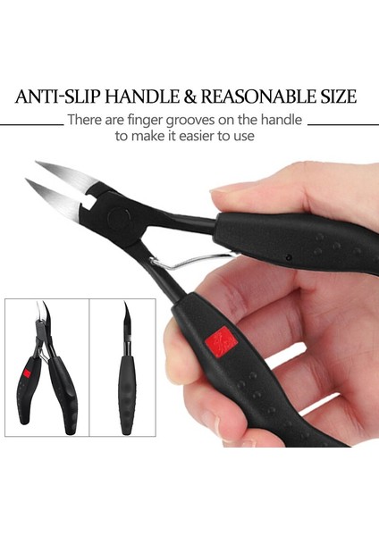 1 Adet Ayak Tırnağı Tırnak Makası Tırnak Düzeltme Batık Ayak Tırnaklarını Pense Kesiciler Ölü Deri Sökücü Paslanmaz Nail Art Aracı