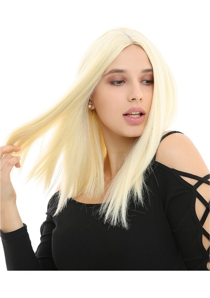 14 Inç Kısa Düz Peruk Sentetik Peruk Kadınlar Içın Cosplay Bob Beyaz Sarışın Doğal Orta Kısmı Isıya Dayanıklı Saç(Yurt Dışından) fiyatları