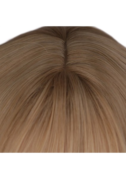 Patlama ile Kısa Doğal Dalga Saç Peruk Pembe Bej Orane Isıya Dayanıklı Saç Kadınlar Içın Sentetik Peruk(Yurt Dışından) indirimleri