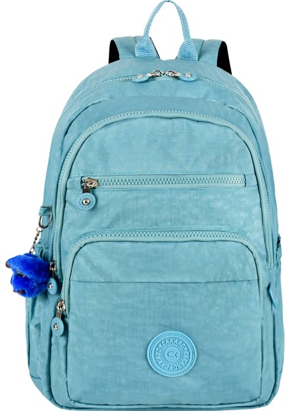 Unisex Su Geçirmez Buz Mavisi Krınkıl Sırt Çantası