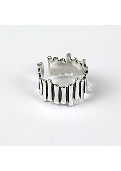 TS001334 - Mini Çubuk Formunda 925 Ayar Gümüş Kadın Yüzük fiyatları