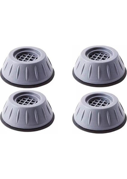 Çamaşır Makinesi Anti-Titreşim Pedi Gürültü Önleyici Kaymaz 4 cm Titreşim Engelleyici 4'lü Set