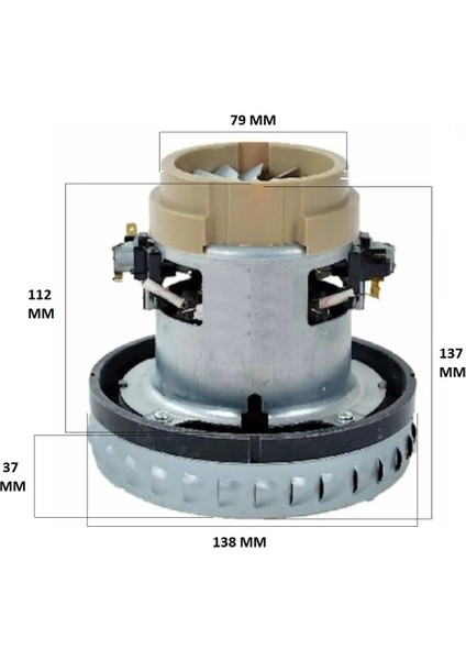 Arzum Uyumlu Ar 447 Aquavita Elektrikli Süpürge Motoru 1200 W