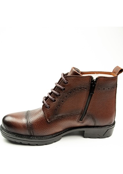 993 Taba Deri Erkek Fermuarlı Klasik Bot modelleri