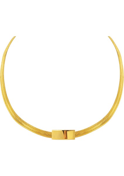 Taşsız Trabzon Hasır 14 Ayar Altın Gerdanlık