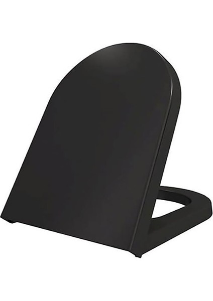 Bocchi Pure S Klozet Kapağı Kısa Mat Siyah A0302-004