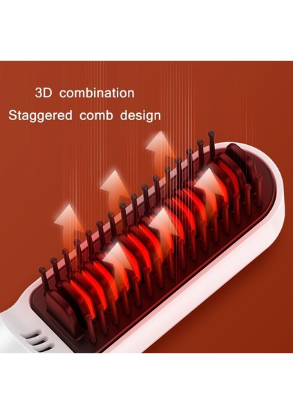 puluz Usb Şarjlı Taşınabilir Saç Düzleştirme Tarağı (Yurt Dışından)