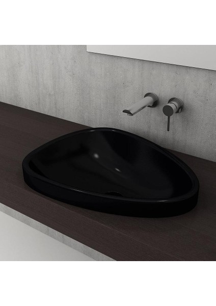 Bocchi Etna Tezgah Üstü Lavabo 58 cm Parlak Siyah 1112-005-0125 fiyatları
