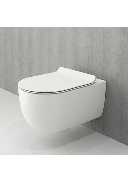 Bocchi V-Tondo Rimless Asma Klozet Kanalsız Kısa Kapak Hariç Parlak Beyaz 1417-001-0128 fiyatları