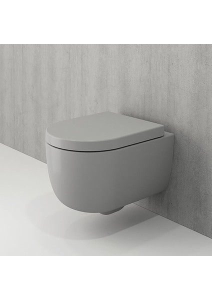 Bocchi V-Tondo Rimless Asma Klozet Kanalsız Kısa Kapak Hariç Mat Gri 1417-006-0128 fiyatları