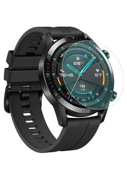 Polham Huawei Watch Gt 2 46MM Darbe Emici Ekran Koruyucu 5 Adet Set,çizilmeye Dayanıklı, Su Geçirmez