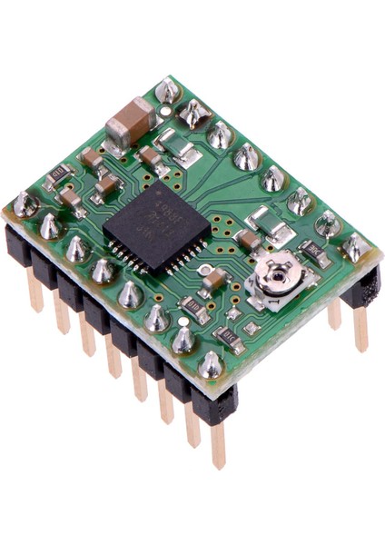 A4988 Step Motor Sürücü Kartı + Soğutucu (Yeşil)