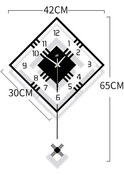 puluz Oturma Odası Minimalist Duvar Saati Küçük (Yurt Dışından)