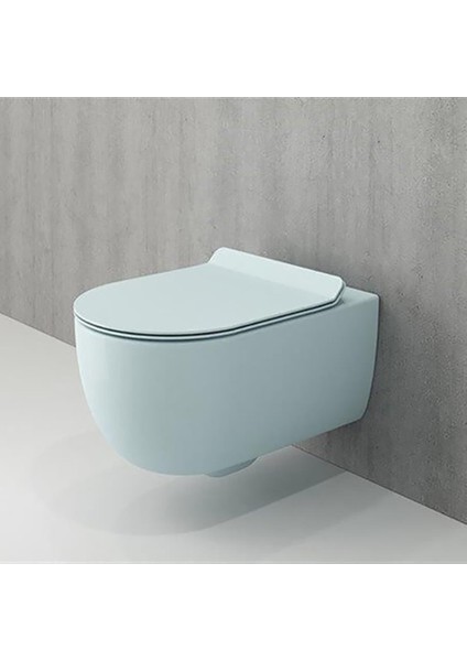 Bocchi V-Tondo Rimless Asma Klozet Kanalsız Kapak Hariç Mat Buz Mavi 1416-029-0128 fiyatları