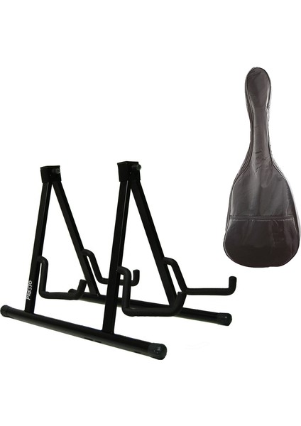 Çiftli Gitar Sehpası Standı ve Akustik Gitar Kılıfı