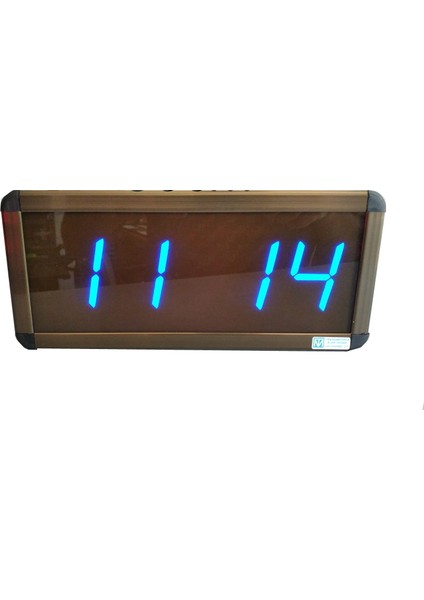 Sanec Dijital Duvar Saati Kasa Ölçüsü 16X40 cm Mavi