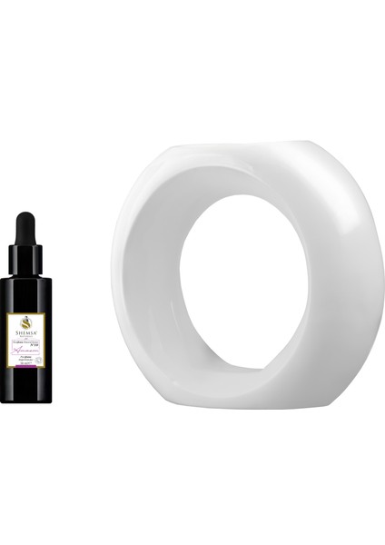 Seramik Buhurdanlık Seti ( Seramik Buhurdanlık + Purefume Timeless 30 ml )