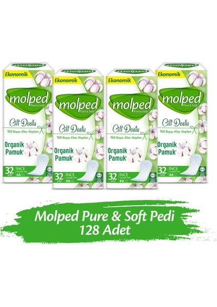 Pure&Soft Günlük Ped 128 Adet