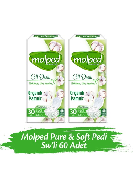 Pure&Soft Günlük Ped Tekli Paket 60 Adet