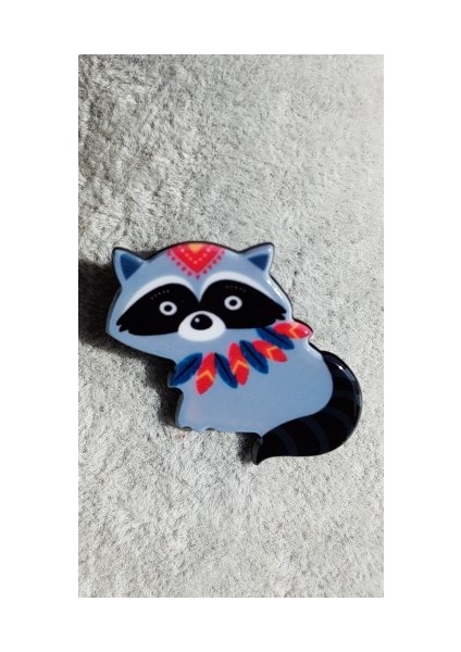 Sevimli Rakun Rozet