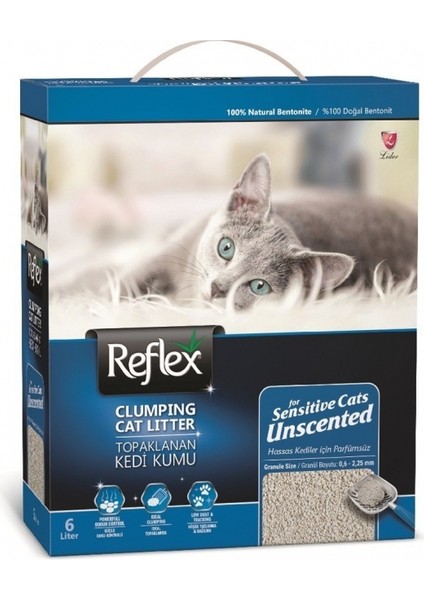 Sensitive Parfümsüz Bentonit Topaklanan Kedi Kumu 6 Lt
