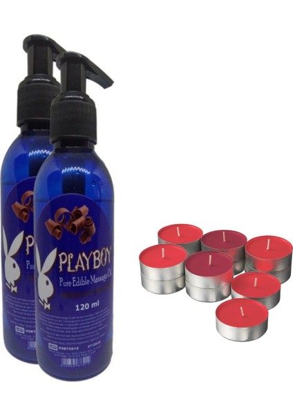 Pure Edible Çikolata Aromalı Mum Hediyeli Dinlendiri Vücut Masaj Yağı 120 ml