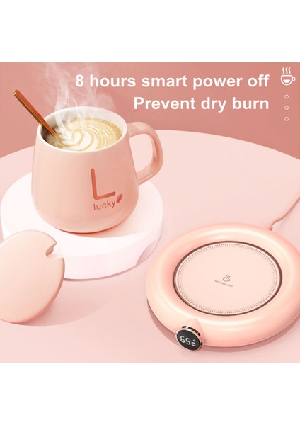 USB Elektrikli Kupası Isıtıcı Coaster 55 ° C Otomatik On / Off Pembe Için Sabit Sıcak Mat (Yurt Dışından) fiyatları