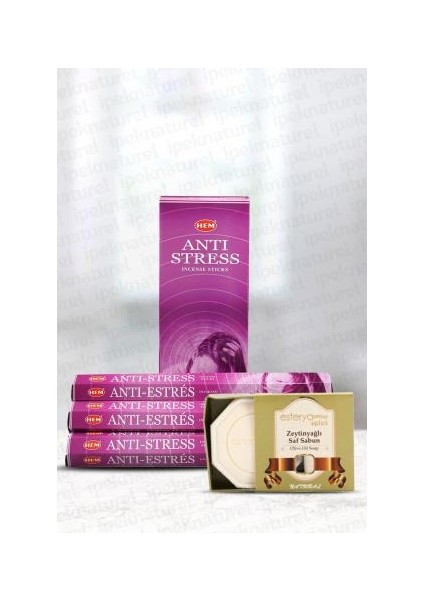 Anti Stress 6 Lı Tütsü ve Esterya Plus Zeytinyağlı Sabunu