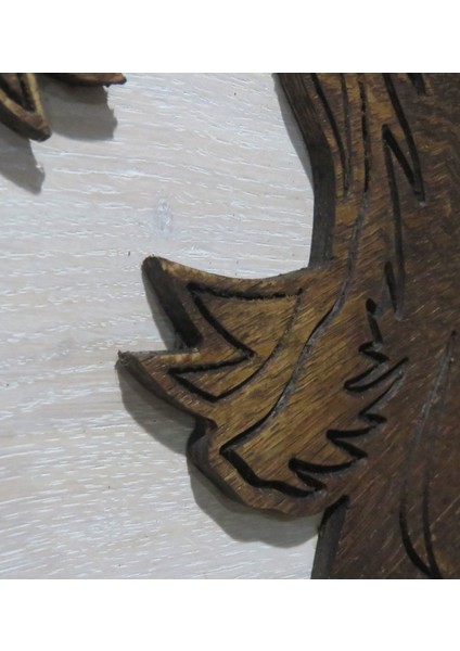 Kişiye Özel Aslan Kabartma Figürlü Özel Yapım Ahşap Çerçeveli Tablo modelleri