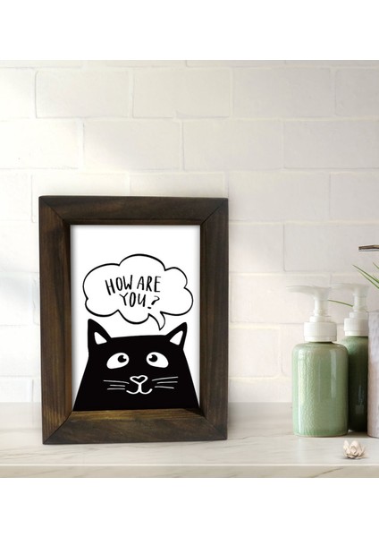 Gift Banyo Dekoratif Doğal Masif Ahşap Çerçeve 15X20CM-34 fiyatları