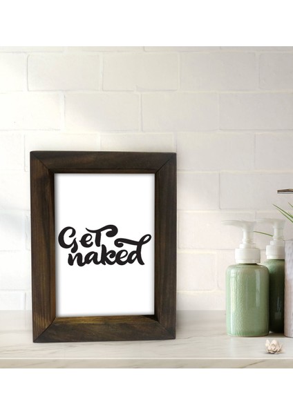 Gift Banyo Dekoratif Doğal Masif Ahşap Çerçeve 15X20CM-28 fiyatları