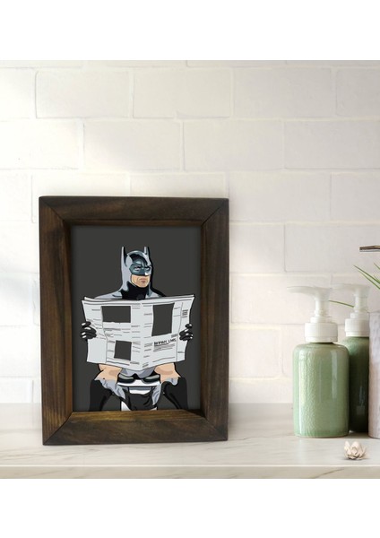 Gift Banyo Dekoratif Doğal Masif Ahşap Çerçeve 15X20CM-51 fiyatları